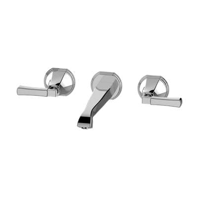 Finezza UNO Three-Hole Wall-Mounted Tub Filler with 9-1/2'' spout