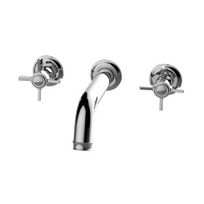 Camdem Three-Hole Wall-Mounted Tub Filler with 7-3/8'' spout