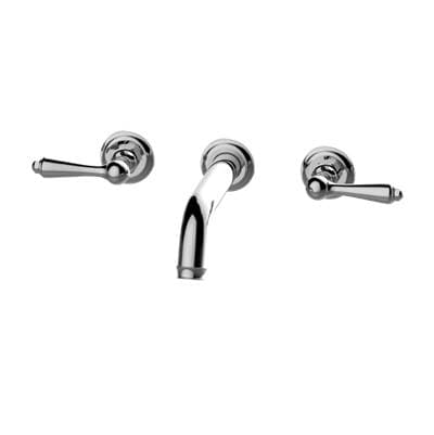 Camdem Three-Hole Wall-Mounted Tub Filler with 7-3/8'' spout