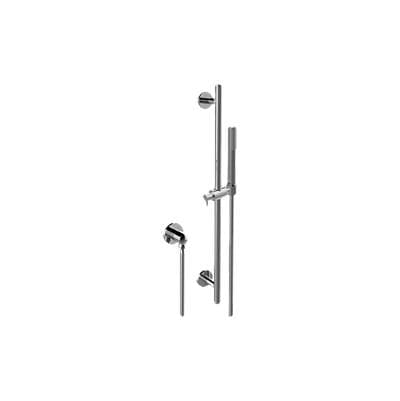 Contemporary Handshower w/Wall-Mounted Slide Bar by Graff