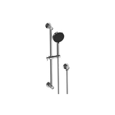 Contemporary Handshower with Slide Bar Set Fluted Knurled
