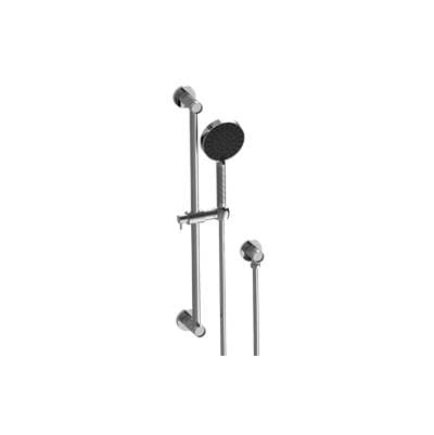 Contemporary Handshower with Slide Bar Set Oblique Knurled by Graff
