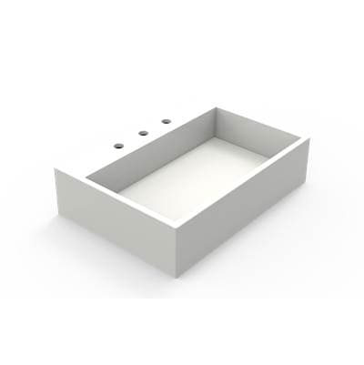 Sublime Countertop Sink with Three Faucet Holes
