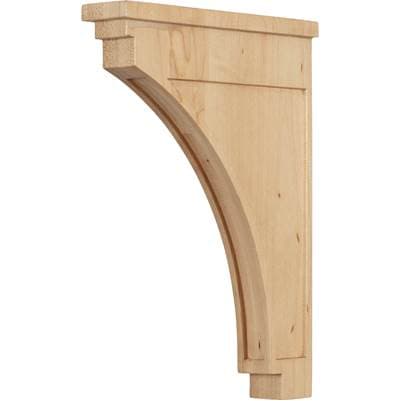 1-3/4'' W x 8'' D x 11'' H Alder Mission Corbel