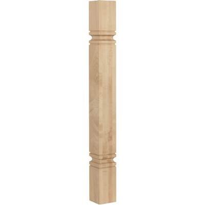 3-1/2'' W x 3-1/2'' D x 35-1/2'' H White Oak Simple Mission Post by Hardware Resources