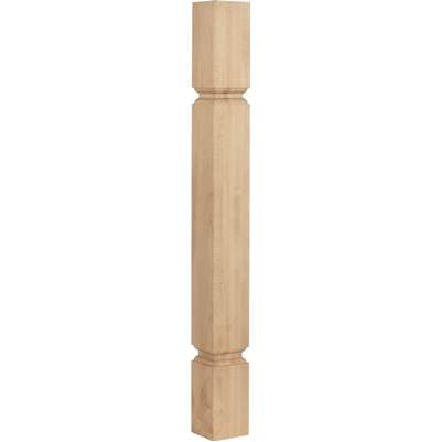 3-1/2'' W x 3-1/2'' D x 35-1/2'' H Alder Minimal Transitional Post by Hardware Resources