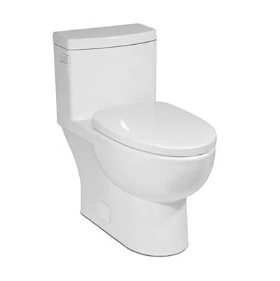 Malibu 1P HET CEL DF Toilet Rimless White