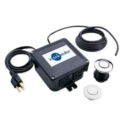 SinkTop Switch - Dual Outlet (Chrome and White Buttons included) by InSinkErator Pro