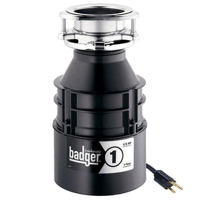 Badger 1 with cord 1/3 HP Food Waste Disposer - Model Number: BADGER 1 W/C by InSinkErator