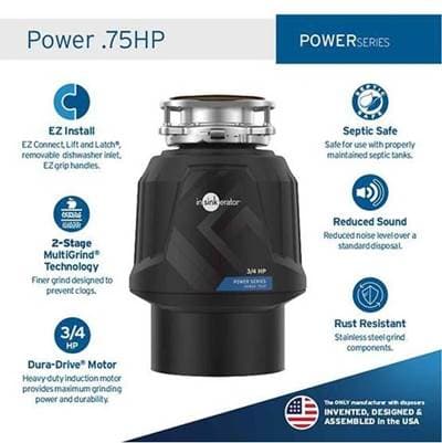 InSinkErator power .75HP Garbage Disposal