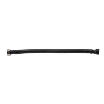 JACLOFLEXE Black (BLAK) Decorative Cover Stainless Steel Flexible Braided 3/8'' O.D. x 1/2'' IPS - 30'' Faucet Supply Line with Metal Nut
