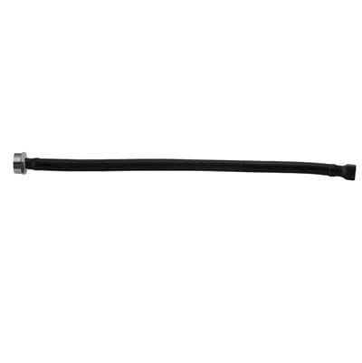 JACLOFLEXE Black (BLAK) Decorative Cover Stainless Steel Flexible Braided 3/8'' O.D. x 7/8'' I.D.- 16'' Toilet Supply Line with Metal Nut
