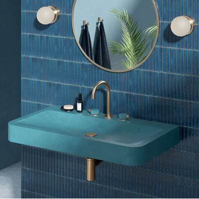 Brin Broad, Shallow Sweeping Bowl Basin With Curved Edges