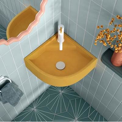 Demi Wall Mount Bathroom Sink In Ash