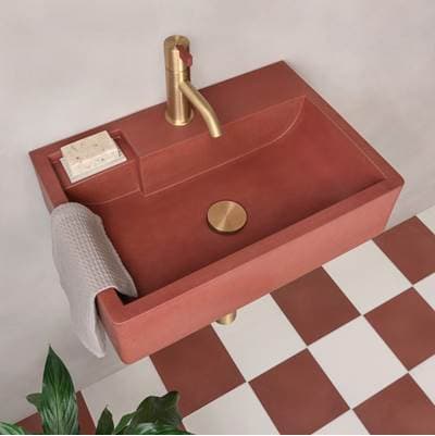 Nilo Wall Mount Bathroom Sink In Ash