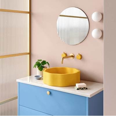 Prim Vessel Bathroom Sink In Ash by Kast Concrete Basins