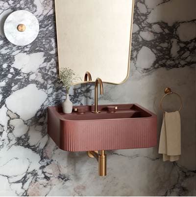 Rue Wall Mount Bathroom Sink In Ash