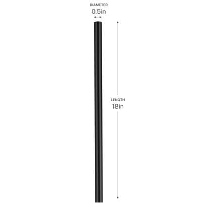 18'' Accessory Stem In Black