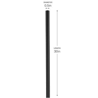 30'' Accessory Stem In Black