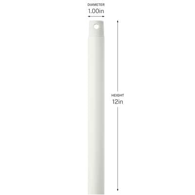 12 Inch Ceiling Fan Downrod by Kichler Lighting