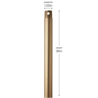 36 Inch Ceiling Fan Downrod by Kichler Lighting