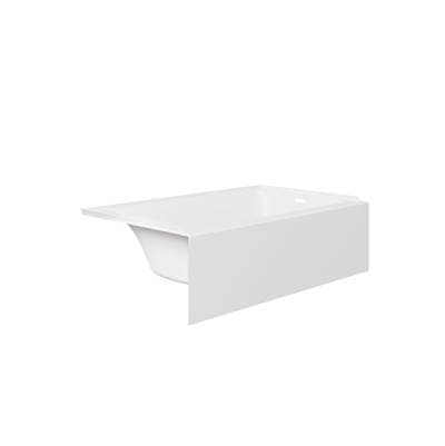 60 x 32-Inch Integral Apron Bathtub With Left-Hand Drain White by Maidstone