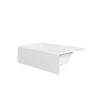 60 x 32-Inch Integral Apron Bathtub With Right-Hand Drain White by Maidstone