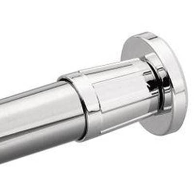 Chrome shower rod by Moen Commercial