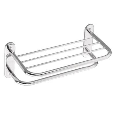 Chrome 18'' towel bar with shelf by Moen