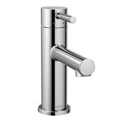 Chrome one-handle bathroom faucet by Moen