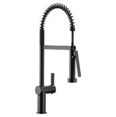 Matte Black One-Handle Pulldown Kitchen Faucet by Moen