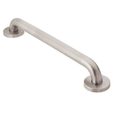Stainless 16'' concealed screw grab bar by Moen