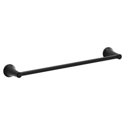Matte black 18'' towel bar