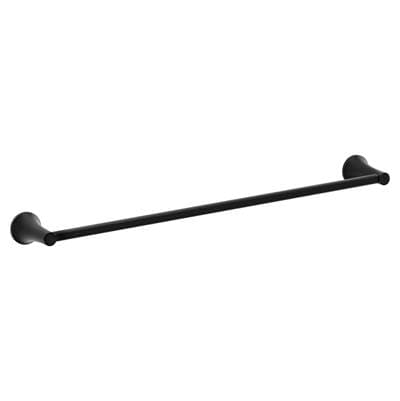 Matte black 24'' towel bar