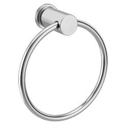Chrome towel ring by Moen