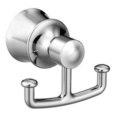 Chrome double robe hook
