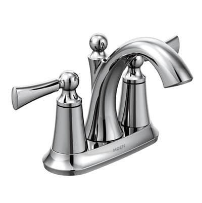 Chrome Two-Handle Bathroom Faucet, 5.50 x 8.13 x 10.13 inches by Moen