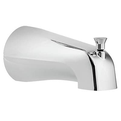 Tub Spout with Diverter, Threaded IPS Connection, Chrome by Moen