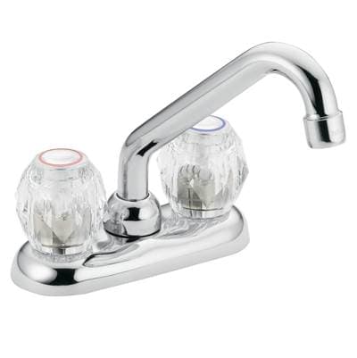 Chrome Two-Handle Laundry Faucet, One Size by Moen