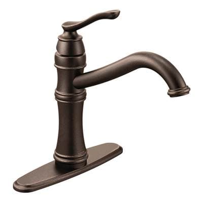 Belfield Traditional One Handle High Arc Kitchen Faucet with Optional Deckplate Included, Oil Rubbed Bronze