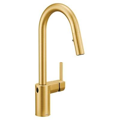 Align Motionsense Wave One-Sensor Touchless One-Handle High Arc Modern Pulldown Kitchen Faucet with Reflex, Brushed Gold