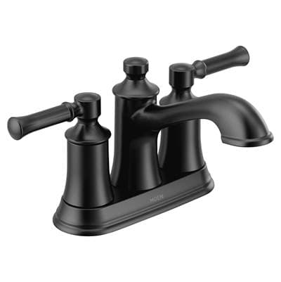 Dartmoor 2-Handle Bathroom Sink Faucet in Matte Black by Moen