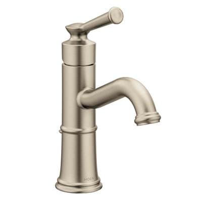 Belfield One-Handle Bathroom Sink Faucet with Drain Assembly and Optional Deckplate, Brushed Nickel