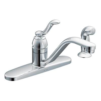 Chrome One-Handle Kitchen Faucet by Moen