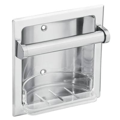 Chrome soap holder