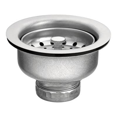3-1/2 Inch Drop-In Basket Strainer with Drain Assembly, Satin by Moen