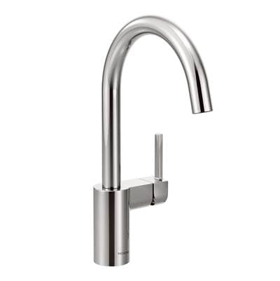 Align One-Handle High-Arc Modern Kitchen Faucet, Chrome by Moen