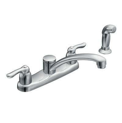 Two-Handle Kitchen Faucet, Chrome by Moen