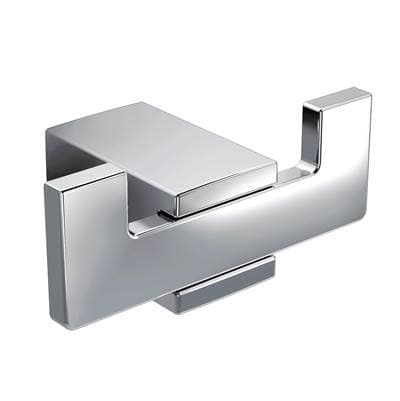 Chrome double robe hook