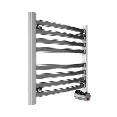 Broadway Collection 8-Bar Wall-Mounted Electric Towel Warmer with Digital Timer in Polished Chrome